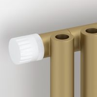 Отопительный радиатор Сунержа Эстет-0 EU50 левый 500х225 5 секций Матовое золото арт-032-0320-5005 — фото 2, Радиаторы отопления