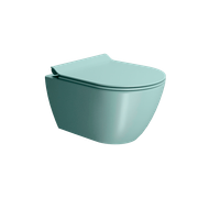 Товар: унитаз подвесной PURA безободковый с водоворотной системой смыва Swirlflush фаянсовый голубой матовый арт-881615 - фото 2 унитаз подвесной PURA безободковый с водоворотной системой смыва Swirlflush фаянсовый голубой матовый арт-881615 — фото 2, Подвесные унитазы