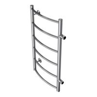 Полотенцесушитель водяной AZARIO VERONA 400/800 6 секций, боковое подключение, 1", хром арт-AZ04548 — фото 2, Водяные полотенцесушители