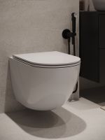 Agger Унитаз подвесной безободковый белый с инсталляцией, микролифт, кнопка смыва белая арт-ATI03100+APB188 — фото 10, Комплекты унитаз + инсталляция