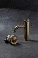 Смеситель для биде Allen Brau Priority 5.31A04-GB (с донным клапаном) золото — фото 1, Смесители для биде