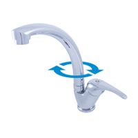 Смеситель Sazava кухонный с повороыным изливом 144 мм, арт-SA306.5/3 — фото 3, Смесители для кухни