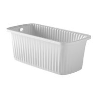 OLIVIA PANELLO Ванна 174x83хH66 см. белая, панель белая, слив/перелив хром 24253 — фото 1, Ванны