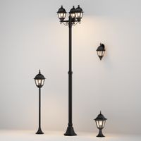 Товар: Садово-парковый светильник Outdoor O003FL-03B - фото 3 Садово-парковый светильник Outdoor O003FL-03B — фото 3, Уличное освещение