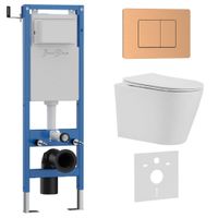 Товар: Комплект 3в1 IBERICA BLANCA инсталляция SILENCIO MINI, унитаз BURGOS ALTO белый, кнопка смыва INOX-C розовое золото матовое (IB.001M.BRA.234.1172) - фото 1 Комплект 3в1 IBERICA BLANCA инсталляция SILENCIO MINI, унитаз BURGOS ALTO белый, кнопка смыва INOX-C розовое золото матовое (IB.001M.BRA.234.1172) — фото 1, Комплекты унитаз + инсталляция