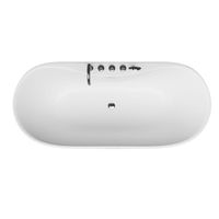 Ванна пристенная Grossman Classic (160х75х58),со смесителем на борту ,1 место арт-GR-12501-1 — фото 2, Акриловые ванны