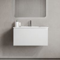 Тумба подвесная SANCOS Snob R 1.0 790х445х406, c одним ящиком оснащенным доводчиками, Bianco , арт. арт-SNR1.080W — фото 1, Тумбы под раковину