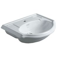 Раковина SIMAS ARCADE полувстраиваемая с одним отверстием цвет белый AR835 — фото 1, Раковины подвесные