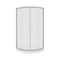 Ограждение VIVA90B N душевое Ceruttispa без поддона (90x90x195) — фото 272, Прямоугольные душевые уголки