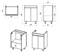 Тумба под раковину арт-Э-Ени01060-012 — фото 4, Тумбы под раковину