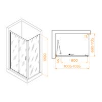 Душевой уголок RGW PA-142B (PA-21B+Z-050-5B) 1000x700 060814207-14 — фото 6, Душевые уголки