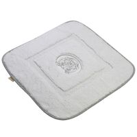 Коврик д/ванной комнаты 60х60 см., вышивка логотип MIGLIORE, белый, окантовка серебро арт-31926 — фото 5, Коврики для ванной комнаты