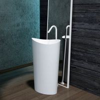 Раковина Onda grande округлая, белый матовый, MonteBianco арт-13008 — фото 2, Раковины напольные