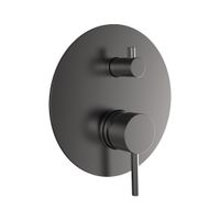 Встраиваемый смеситель на 2 потр. в комплекте с внутр. частью, металл арт-AQM8803GM — фото 1, Встраиваемые смесители для душа