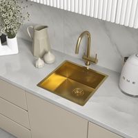 Товар: Кухонная мойка Reflexion Iseo RX2250GD брашированное золото - фото 116 Кухонная мойка Reflexion Iseo RX2250GD брашированное золото — фото 116, Кухонные мойки