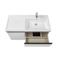 DOMI Тумба под раковину Gap Plus 100, 2 ящ., 1 дв., белый глянец, правая, ROCA арт-7857627806 — фото 4, Тумбы под раковину