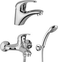 Набор смесителей Paffoni Nettuno Due 3 в 1 (сет 1) 00255119 — фото 9, Готовые комплекты для ванной комнаты