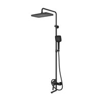 Душевая система с тропическим душем и изливом IDDIS Parker арт-PARBL3Fi06 — фото 1, Душевые стойки