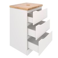 Тумба напольная NORDIC 60 /3 ящ/ под столешницу из массива и накладную раковину /AQUA DE MARCO 2060CNOR/F — фото 4, Тумбы под раковину