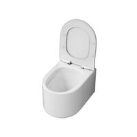 Унитаз подвесной Grossman Thin Rim (500х360х362) тонкий ободок,белый с тонкой крышкой,микролифт,смыв торнадо,1 место арт-GR-5606SQ — фото 3, Подвесные унитазы