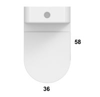 Унитаз GLOBO FORTY3 напольный моноблок цвет черный матовый FO003AR — фото 2, Напольные унитазы