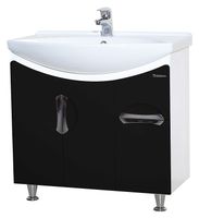 Товар: Лагуна-75 тумба с 1 ящ. черная 4632112110047 - фото 1 Лагуна-75 тумба с 1 ящ. черная 4632112110047 — фото 1, Тумбы под раковину