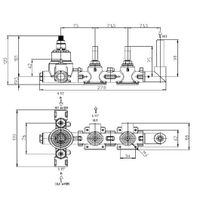 Товар: Встраиваемая часть Bossini Apice Z00135 для термостата для ванны и душа на 2 потребителя - фото 1 Встраиваемая часть Bossini Apice Z00135 для термостата для ванны и душа на 2 потребителя — фото 1, Встраиваемые душевые комплекты