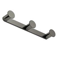 Крючок COLOMBO DESIGN MINI CD117.HPS1 тройной цвет нержавеющая сталь — фото 1, Крючки для полотенец