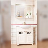 Комплект мебели для ванной Бриклаер КАНТРИ 80K, бежевый — фото 1, Комплекты мебели для ванной