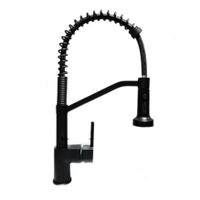 Смеситель для кухни с гибким изливом и режимом душ Haiba , черный арт-HB73826-7 — фото 1, Смесители для кухни