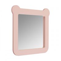 Зеркало КАСПЕР МИШКА, квадратное, розовый матовый арт-1A283402CR1E0 — фото 2, Зеркала в ванную комнату