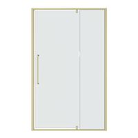 Дверь в нишу Niagara Nova NG-45-11ASG (110х195) распашная,золото сатин,стекло прозрачное,1 место — фото 2, Распашные душевые двери