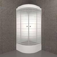 ДК Полосы 90*90 В (7 мест+сифон D50) арт-Щ0000061848 — фото 2, Душевые кабины