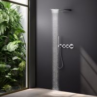 Душевая система встроенная с термостатом Timo Saona SX-2350/00SM хром — фото 2, Встраиваемые душевые комплекты