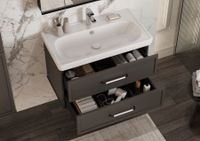 Тумба НЕО-КЛАССИКА 85, 2 ящ., мускат (под раковину НЕО КЛАССИК 85) арт-1A286301NCR30 — фото 6, Тумбы под раковину