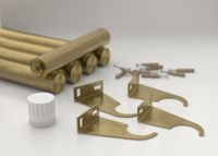 Отопительный радиатор Сунержа Эстет-1 EU50 правый 500х180 4 секции Состаренная латунь арт-051-0311-5004 — фото 3, Радиаторы отопления