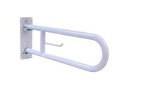 Поручень полукруглый для людей с огр. Возможностями 600 мм белый эпоксидная краска 15051.60.F — фото 1, Поручни для ванной