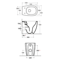 Товар: Унитаз GLOBO DAILY напольный приставной цвет белый DN001BI - фото 4 Унитаз GLOBO DAILY напольный приставной цвет белый DN001BI — фото 4, Приставные унитазы