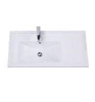 Раковина Onika 90 встраиваемая, крыло справа, белая арт-609001 — фото 3, Раковины встраиваемые сверху