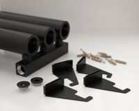 Отопительный радиатор Сунержа Кумир-0 300х540 8 секций Матовый чёрный арт-31-0340-3008 — фото 2, Радиаторы отопления