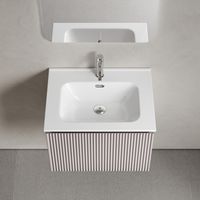 Тумба подвесная SANCOS Snob R 1.0 590х445х406, c одним ящиком оснащенным доводчиками, Doha Soft , арт. арт-SNR1.060SM — фото 2, Тумбы под раковину