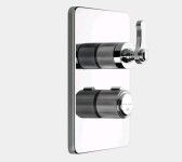 Смеситель для душа, Gessi, VENTI20, на 3 потребителя, тип открывания воды-однорычажный, тип регулирования воды-термостатический картридж, монтаж-настенный встраиваемый, отверстия для монтажа-2, внутренняя часть-необходимо заказать, цвет-хром арт-65137.031 — фото 1, Смеситель для душа