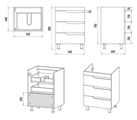 Тумба под раковину арт-П-Соф-01060-0113Я — фото 5, Тумбы под раковину