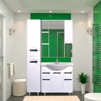 Шкаф-пенал арт-П-Жас05035-011Л — фото 4, Пеналы для ванной комнаты