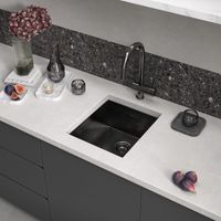 Кухонная мойка Reflexion Como оружейная сталь арт-RX2038BL — фото 8, Кухонные мойки