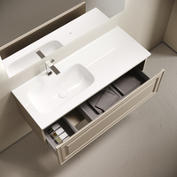 Тумба подвесная SANCOS Very левая 1195х445х406, c одним ящиком оснащенным доводчиками, Beige Soft , арт. арт-VR120LCE — фото 2, Тумбы под раковину