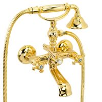 PRESTIGE См-ль д/ванны внешний, золото 26893 — фото 1, Смеситель для ванны