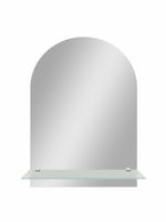 Зеркало Арка 390х590 с полкой В004 — фото 1, Зеркала в ванную комнату