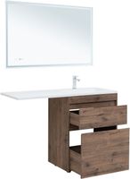 Товар: Тумба с раковиной Aquanet Токио 130 R напольная 2 ящика, цв. дуб веллингтон 00335590 - фото 7 Тумба с раковиной Aquanet Токио 130 R напольная 2 ящика, цв. дуб веллингтон 00335590 — фото 7, Тумбы с раковиной