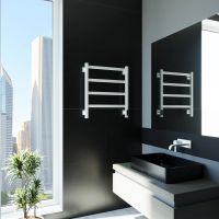 Полотенцесушитель электрический Grota Soffi K 530х600 белый Soffi K 530х600 RAL9016 EL — фото 2, Электрические полотенцесушители